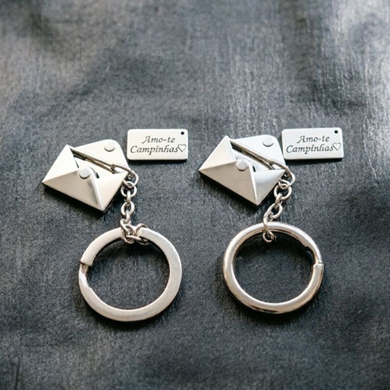 Custom Star Map - Chaveiro Personalizado em Aço Inoxidável com