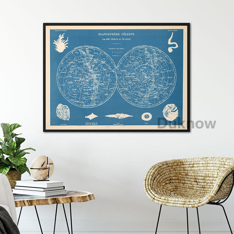 Francês versão celestial star  - Custom Star Map avaliação e preço
