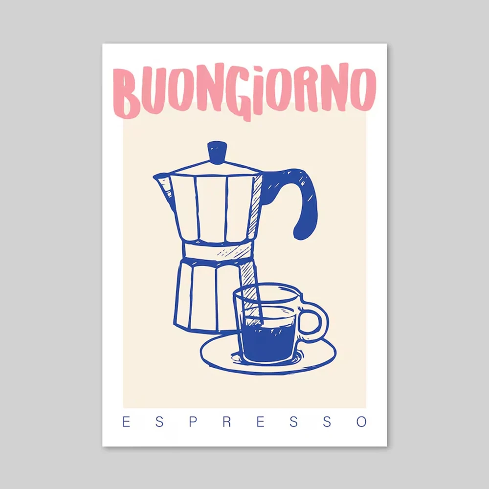 Moderno café espresso arte da  - Custom Map Poster avaliação e preço