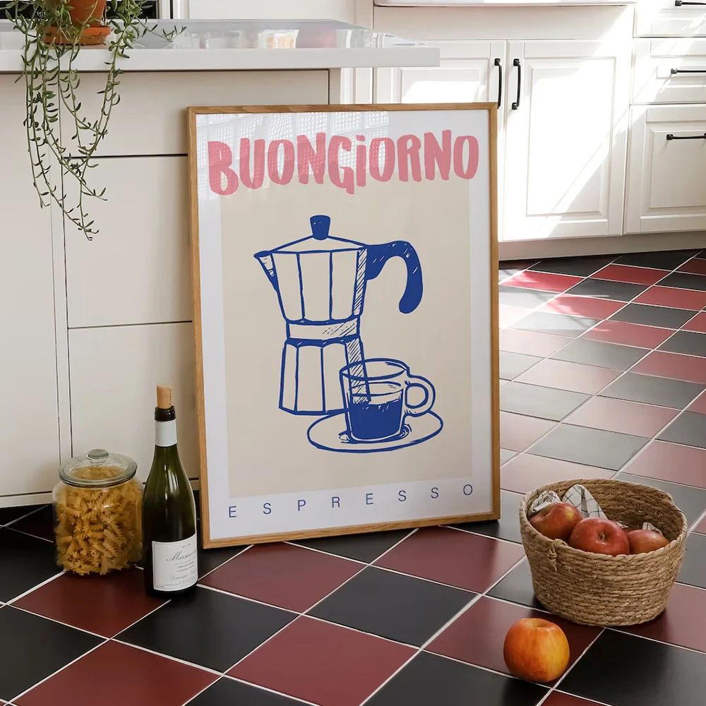 Moderno café espresso arte da  - Custom Map Poster avaliação e preço