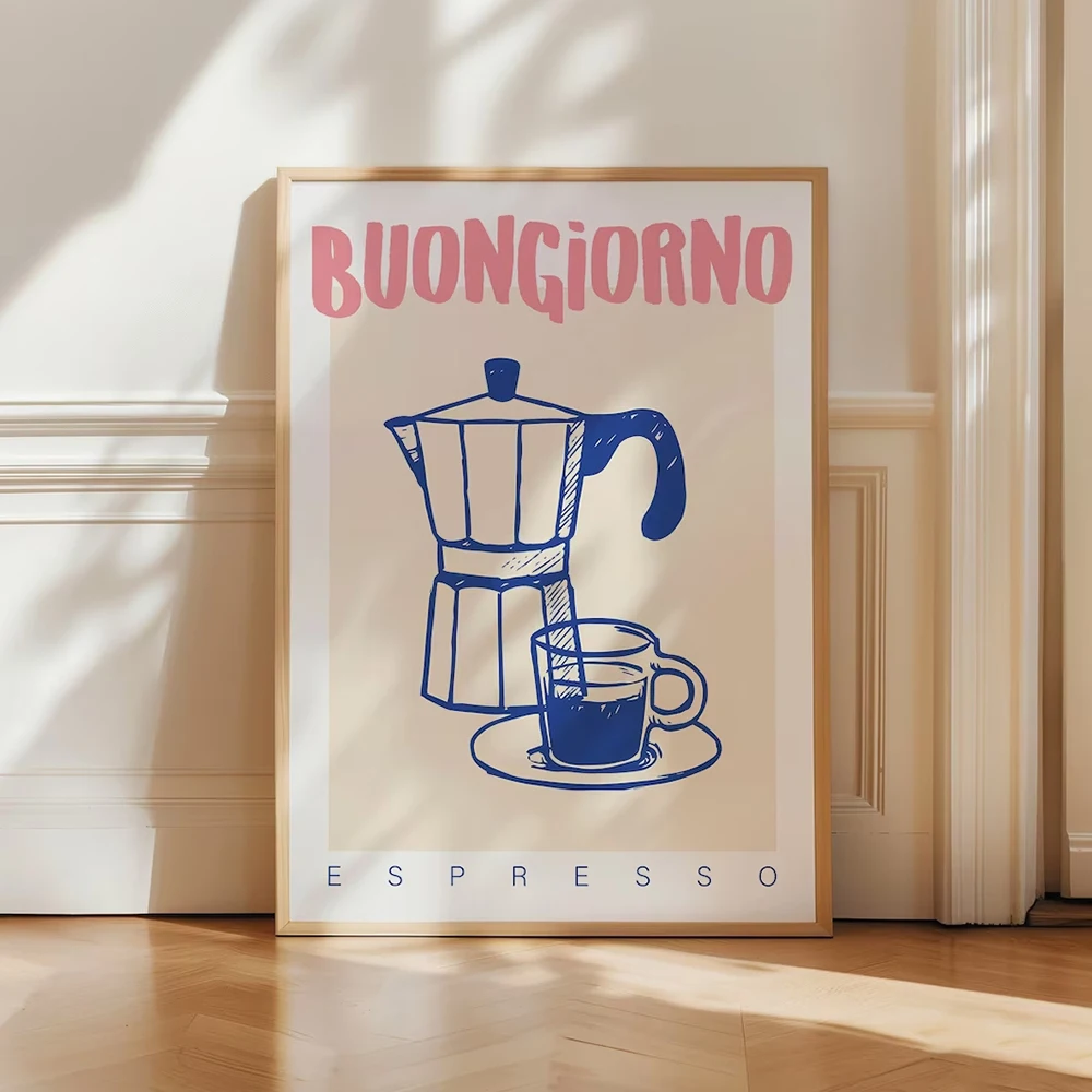 Moderno café espresso arte da  - Custom Map Poster avaliação e preço