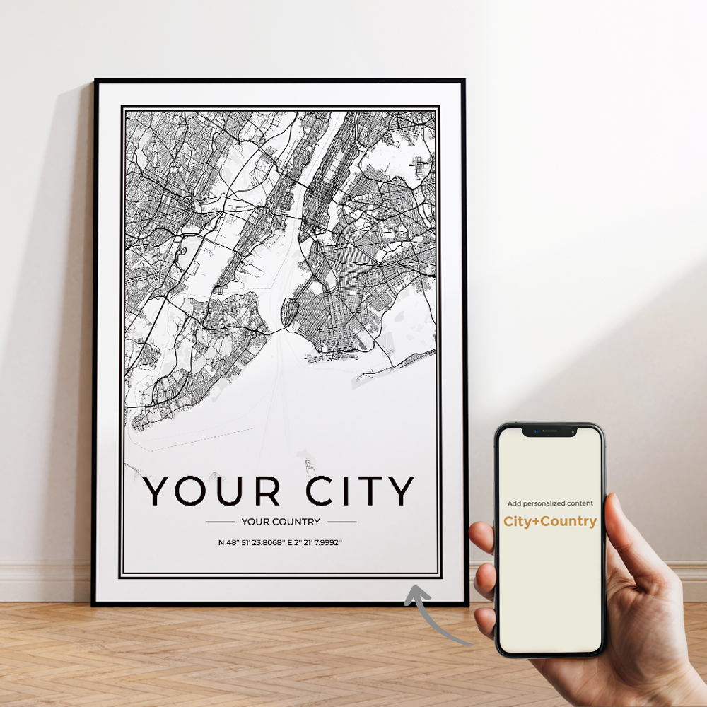 Mapa personalizado da cidade e - Custom Star Map avaliação e preço
