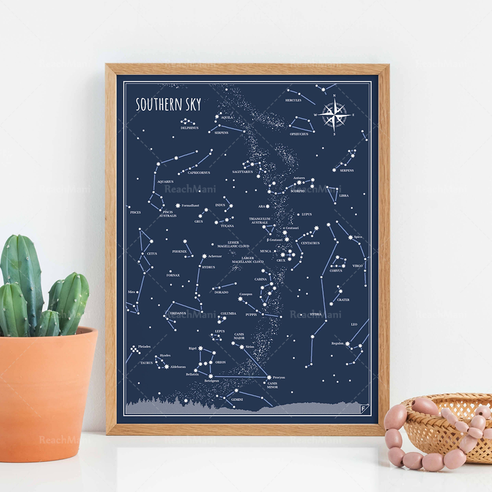 Impressões de Astrónomos Peque - Custom Star Map avaliação e preço