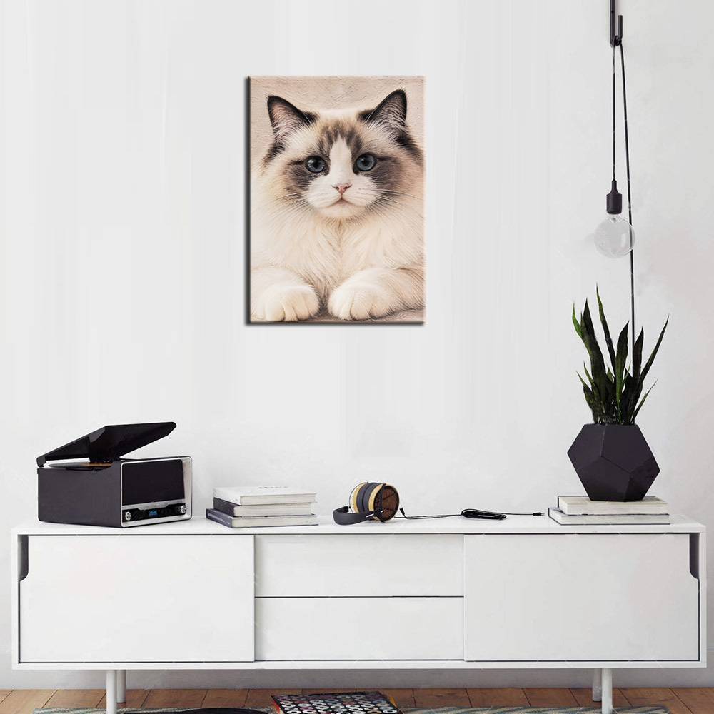 Retrato de Gato Texturizado em - Pet Portrait Custom avaliação e preço