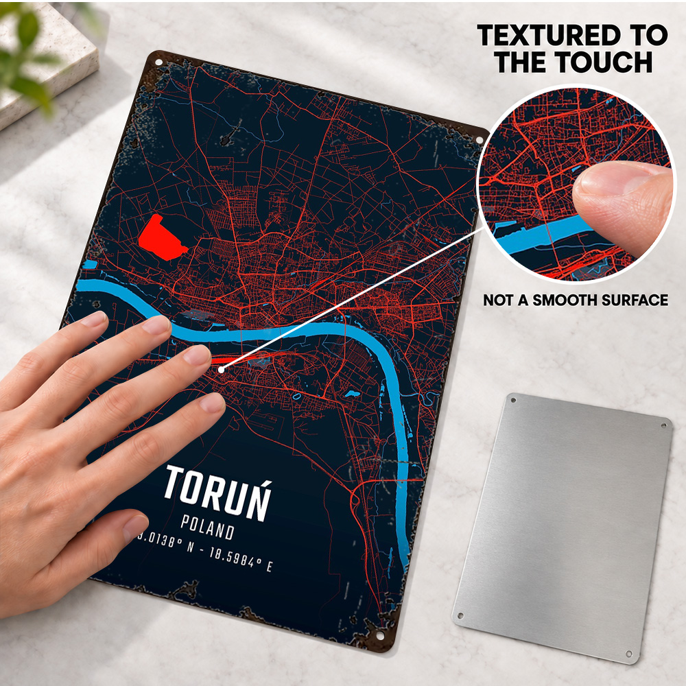 Mapa da cidade de Torun, pôste - Custom Map Poster avaliação e preço