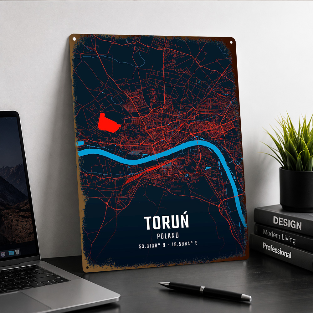 Mapa da cidade de Torun, pôste - Custom Map Poster avaliação e preço